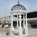 Chinese outdoor garden nude woman stone marble gazebo statue